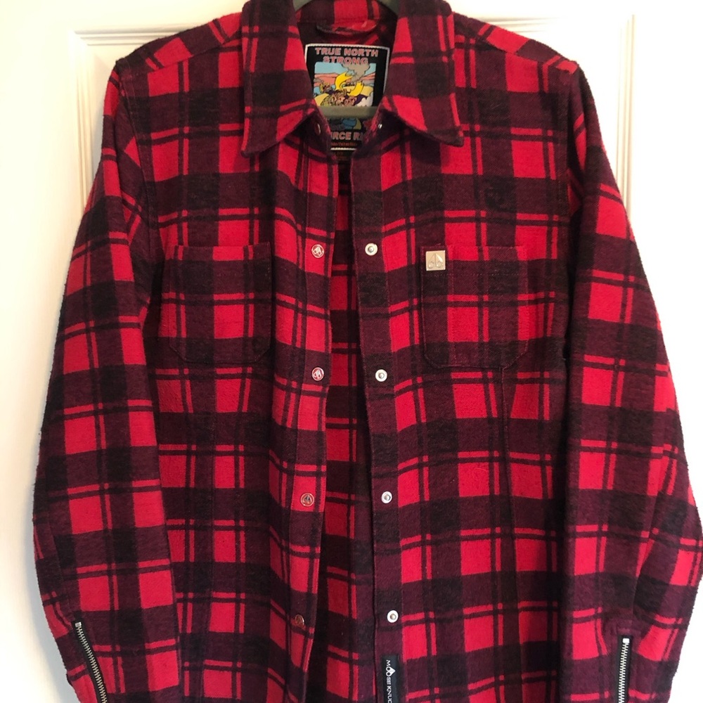 Moose Knuckles Rocker Jenny Plaid Jacket Sz L
